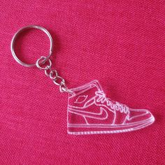 Sneaker keychain, keyring for basketball lover, sneaker gala, Gift for Sneakerheads Color: transparent  Material: shoe/Sneaker  - engraved transparent acrylic Shoe/ Sneaker dimensions: width - 46mm height - 29mm thickness - 3mm  Additional information: Super light pendant, pleasant to touch. The product is packed in a beautiful box. Ready to be gifted! We designed, engraved, cut and assembled this product ourselves in Poland. Sneaker Gala, Sneaker Keychain, Sneaker Lovers, Transparent Material, Light Pendant, To Touch, Led Lampe, Sneaker Head, Led Lamp