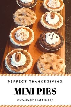 the perfect thanksgiving mini pies