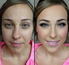 Before and After Makeup Makeup Factory, Before And After Makeup, Corrective Makeup, Wow Photo, Makeup Before And After, Makeup Nails Art, Power Of Makeup, Amazing Makeup, Makeup Transformation