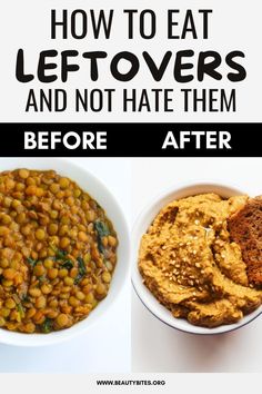 Hate eating leftovers? You won't really need leftover recipes. These tips and ideas will help you eat your leftovers for lunch, dinner (or breakfast!) and love them! Leftover Recipes, Prep Food, Leftovers Recipes, Healthy Meal Prep, Nom Nom