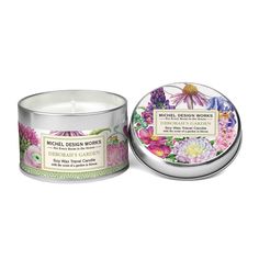 PRICES MAY VARY. A dramatic palette and heady floral scent celebrate the gorgeous gardens grown by Deborah Michel Our all-natural, 100% soy wax travel candle is nontoxic, biodegradable and clean burning Scent: Heady floral notes of jasmine and cyclamen with base notes of cedarwood and cashmere Weight: 4 oz./113.4 g. Over 20 hrs. approximate burn time Look to Michel Design Works for luxurious, all-natural bath and body products and beautiful home and stationery items Stonewall Kitchen Family of B Village Candle, Nut House, Stonewall Kitchen, Sweet Grace, Adidas Design, Travel Candles, Clean Fragrance, Candle Branding, Printed Napkins