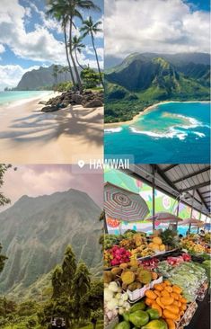 there are many different pictures that show the beach and mountains in this photo, but no one has seen it