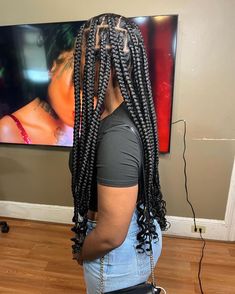 Bangs Types, Curly Hairstyles For Girls, Black Kids Braids Hairstyles, Big Braids, Long Box Braids, Hairstyles For Girls