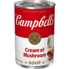 a can of soup with chicken noodle