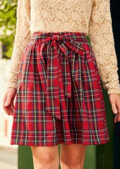 Charmed I'm Sure Bow Dirndl Skirt | ModCloth Red Tartan Skirt, Family Christmas Pictures Outfits, Christmas Pictures Outfits, Pictures Outfits, Dirndl Skirt, 2024 Family, Tartan Skirt, Plaid Outfits, Fashion Closet