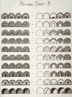 the pattern sheet is shown in black and white