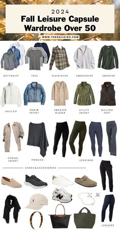 2024 Fall Leisure Capsule Wardrobe for Women Over 50, Fall Capsule Wardrobe for Women Over 50, What To Wear in Fall Over 50, How To Wear Leggings Over 50 What To Wear With Leggings Over 40 Over 50, Fall Walking Outfits, Wearing Leggings Over 50, Compressive Casual Leggings For Fall, Casual Outfits For Women Over 50, 2024 Fall Outfits Women Over 50, Affordable Fall Workout Leggings, Women’s Fall Wardrobe Capsule, Over 50 Capsule Wardrobe