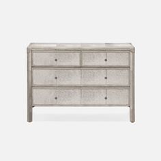 made goods terrell 48 inch dresser Living Room Chest, Condo Interior Design, White Washed Oak, Condo Interior, Dresser Furniture, White Chandelier, Walnut Veneer, Casegoods, Suede Material