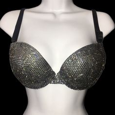 Welcome, Gorgeous Sparkly Luxe Crystal Rhinestone Bra In Black Diamonds! Made To Last Permanent Design Can Be Worn Many Times With All Different Outfits For Dancers Or Costumes! Looks Fab Underneath A Sheer Top Or Dress! Colours;Black Diamond Design;Solid Design To Make Colour Changes;Add To Bundle Style; Standard Padded Cups If You Would Like Extra Padding Or Natural Boost (No Padding) Or Don’t See Your Size Available Please Add To Bundle To Discuss Comment Or Send A Message After Purchase! Com Diamond Bra, Unlined Bra Rhinestone, Cute Bras Rhinestone, Black Bedazzled Bra, Diamond Bralette, Crystal Bra, Rhinestone Bra, Black Bra, Sheer Top