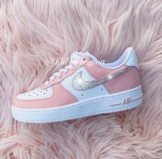 Kasut Nike, Quinceanera Shoes, Swarovski Nike, Nike Air Force One