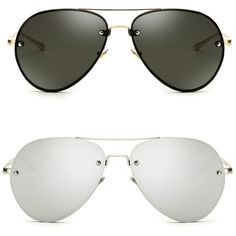 PRICES MAY VARY. Unisex aviator sunglasses for women men with double metal bridge; large flat tinted lenses; rimless or hidden rim rose gold aviator sunglasses UV400 protection, non-polarized; colored aviator sunshades with reflective, mirrored or clear lens options; metal aviator sunglasses with adjustable nose pad and frame Polarized and non-polarized options; the polarized option is made of 1.1mm thickness Polaroid lenses (regular thickness for polarized lenses is 0.75mm) providing extra prot Rose Gold Aviator Sunglasses, Retro Aviator Sunglasses, Vintage Aviator Sunglasses, Brown Aviator Sunglasses, Oversized Aviator Sunglasses, Vintage Sunglasses Retro, Metal Bridge, Vogue Sunglasses, Sunglasses Oversized