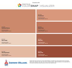 the color scheme for sherylin - williams's colorsnap visualizer