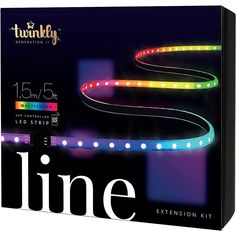 the light strip is lit up and ready to be used in any lighting project or event