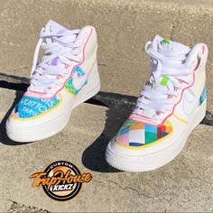 Customized Nike Airforce 1’s X Lv Rainbow Print Womens 8.5 Equivalent To Kids 7 Eur 40 Mens 7 No Shoe Box But Sneakers Are Protected In Shrink Wrap Plastic And I’ve Provided Sneakers Crease Protectors,Af1’s Are Known To Crease Easilyi Put Time In These Customs,Thanks For Looking Pink High-top Nike Air Force 1, Nike Air Max High-top Custom Sneakers, Nike High-top Custom Sneakers With Air Max Cushioning, Multicolor High-top Nike Air Force 1 For Sports, Nike Air Force 1 Multicolor High-top For Sports, Multicolor High-top Nike Air Force 1, Nike Air Force 1 With Abzorb Midsole, Shoes Customized, Mens Tennis Shoes