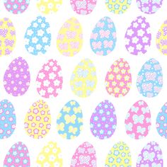 an image of colorful easter eggs