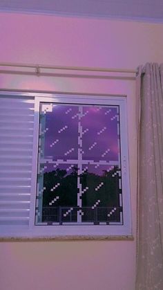 a window that has some blinds on it