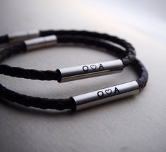 The unit price is for only ONE bracelet. Stainless steel Real braided leather Couple leather Bracelets, Couple name bracelet, adjustable, personalized couple Gifts, anniversary, wedding date, his hers, Couples jewelry Looking for your exact coordinate here: https://www.latlong.net/ Personalized engraved coordinates bracelets for boyfriend, husband, men. Real leather bracelet with stainless steel cylinder for him. To see more different styles handmade bracelets, click https://www.etsy.com/shop/HandmadeTalent If you like my shop, just fav it, if you want the bracelets, you can add to your shopping cart. Any problem, just inquiry directly from the home page of my shop https://www.etsy.com/shop/HandmadeTalent Great day! Bracelets Couple, Couples Jewelry, Matching Couple Gifts, Couple Name, Bracelets For Boyfriend, Coordinates Bracelet, Personalized Couple Gifts, Cadeau Couple, Gifts Anniversary