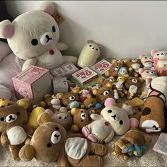 sanrio collection Rilakkuma Room Decor, Rilakkuma Bedroom, Rilakkuma Merch, Rilakkuma Room, Rilakkuma Collection, Kawaii Korilakkuma, Rilakkuma Aesthetic, Aesthetic Plush, Rilakkuma Plushie