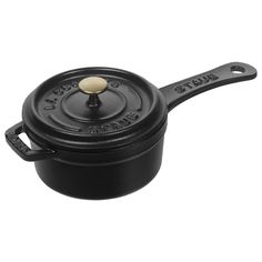 a black cast iron skillet on a white background