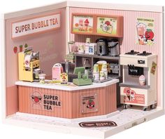 a toy model of a small tea shop