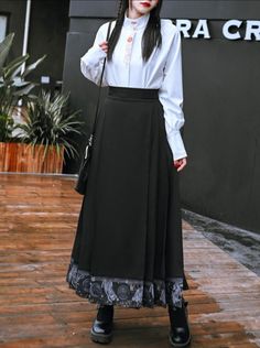 ❤Dark Rabbit Retro China Pleated Skirt❤ China, Skirt, Clothes, Horse Face Skirt, Dark Rabbit, Horse Face, Hanfu, Pleated Skirt, Quick Saves