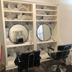 the salon is clean and ready for customers to use