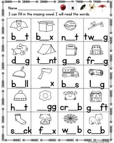 a worksheet for beginning and ending sounds