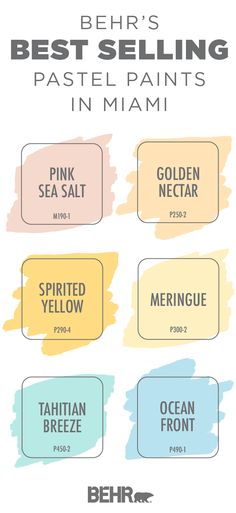 the best selling pastel paints in miami