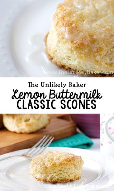 the ultimate lemon buttermilk classic scones are made with only three ingredients, and they're so good to eat