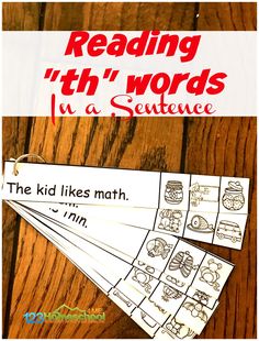 reading words in a sentence is an easy and fun way to teach kids how to read