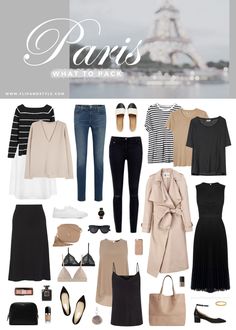 French Wardrobe, London Outfit, Paris Outfits, Fashion Capsule, Minimalist Wardrobe, The Eiffel Tower