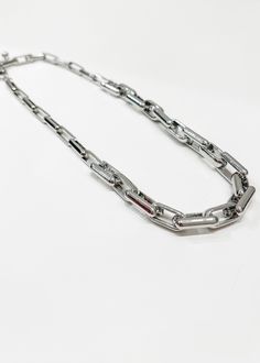 Chain Link Necklace, Silver Chunky Chain Link Necklace Silver, Bride Bag, Earring Tree, Chain Link Necklace, Link Necklace, Rope Chain, Necklace Silver, Crystal Earrings, Chain Bracelet