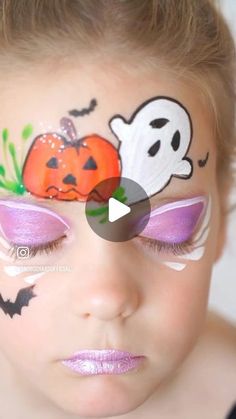 Facepaintshop.eu  - Schminkwinkel.nl on Instagram: "To paint a simple pumpkin & ghost ❤️  #facepaintshopeu #schminkwinkel #schminke #schmink #grimage #grimeren #facepaintersofinstagram #facepainter #facepaintshop #tagbodyartofficial" Kids Ghost Face Paint, Face Paint Pumpkin, Ghost Face Paint, Halloween Face Paint Designs, Pumpkin Face Paint, Halloween Face Painting, Diy Crafts Love, Crafts Love, R Image