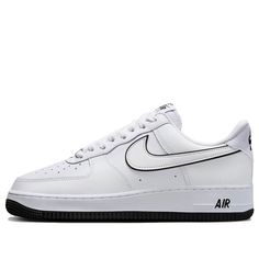 Nike Air Force 1 Low 'White Black' DV0788-103 Mens Shoes Nike, Shoes Nike Air Force, Sneakers Nike Air, Custom Af1, New Nike Air Force, Shoes Nike Air, Dope Outfits For Guys, Nike Air Force 1 Low, Mens Nike Shoes