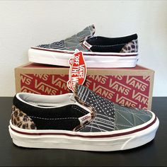 Vans Slip-On Quilted Mix Women’s Size 6 Brand New In Box Western Ideas, Grey Hair Wig, 2025 Goals, Skater Shoes, Mask Ideas, Boot Bling, Adidas Shoes Women, Shoes Vans, Cute Sneakers