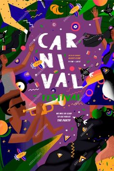 the cover to car n'val vol 2, featuring people dancing and playing instruments