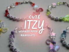 All in us! Hello, we are sujeanstudio! These cute ITZY bracelets are just what you have been looking for! With their representative colors, these ITZY member bracelets are perfect to show your love for the members! Support their new comeback by wearing these adorable and dainty bracelets with charms! Do not be shy to wear this ITZY inspired jewelry to show support for the group! These bracelets are a great way to flex your favorite KPOP group, ITZY! You can choose which member you would like for Cheap Kpop Style Friendship Name Bracelet, Hoshi Beads Bracelet, Affordable Friendship Name Bracelet With Kpop Style, Cheap Kpop Style Round Bead Bracelets, Cheap Kpop Style Beaded Bracelets For Birthday, Cheap Adjustable Kpop Bracelets, Affordable White Kpop Beaded Bracelets, Nayeon Bracelet, Bracelets With Charms