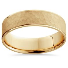 men's wedding band in yellow gold