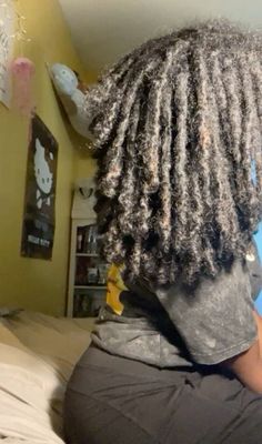 Locs With Curly Ends Black Women, Fluffy Dreads Black Women, Fluffy Dreads, Fluffy Locs, Female Dreads Hairstyles, Dreads Black Women, Female Dreads