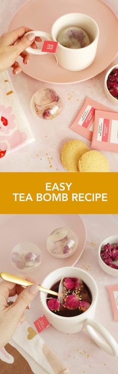 the tea bomb recipe is ready to be eaten