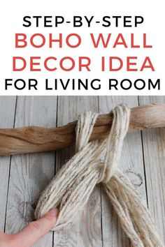 the step by step boho wall decor idea for living room is easy to do