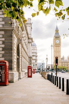 the big ben clock tower towering over the city of london