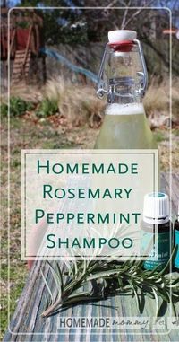 Homemade Shampoo Recipes, Peppermint Shampoo, Homemade Laundry, Young Living Oils, Homemade Bath Products