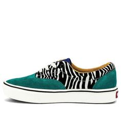 Vans ComfyCush Era 'Zebra' VN0A3WM9VWT (SNKR/Stripe/Unisex) Vans Shop, Fashion Performance, Stylish Sneakers, Perfect Pair, Your Perfect, Sneakers