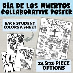 the poster for dia de los muertos's collaborative poster