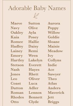 an old fashioned baby names poster with the names of babies in english and spanish on it