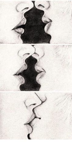 three black and white images of water in different stages of flow, each with its own reflection