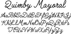 "Quimby Mayoral" Fonts Loopy Cursive Font, Easy Fonts To Write, Pretty Fonts Alphabet, Artsy Fonts, Bowl Of Spaghetti, Best Fonts For Logos, Best Cursive Fonts, Free Cursive Fonts, Handwritten Lettering