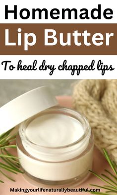 Lip butter helps to heal dry lips, it moisturized your lips from within and make them soft. Learn how to make diy lip butter at home. Diy lip care, lip treatment, caring for dry lips. Diy remedies for chapped lips. Shea Butter Lip Balm Recipe, Shea Butter Lip Balm Diy, Diy Chapstick Recipe, Lip Butter Diy, Lip Butter Recipe, Vegan Lip Balm Recipe, Chapstick Recipe, Coconut Oil Lip Balm, Shae Butter