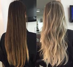 Hair With Blonde Highlights, Brown Ombre Hair, Brown Hair Balayage, Balayage Hair Blonde, Platinum Blonde Hair